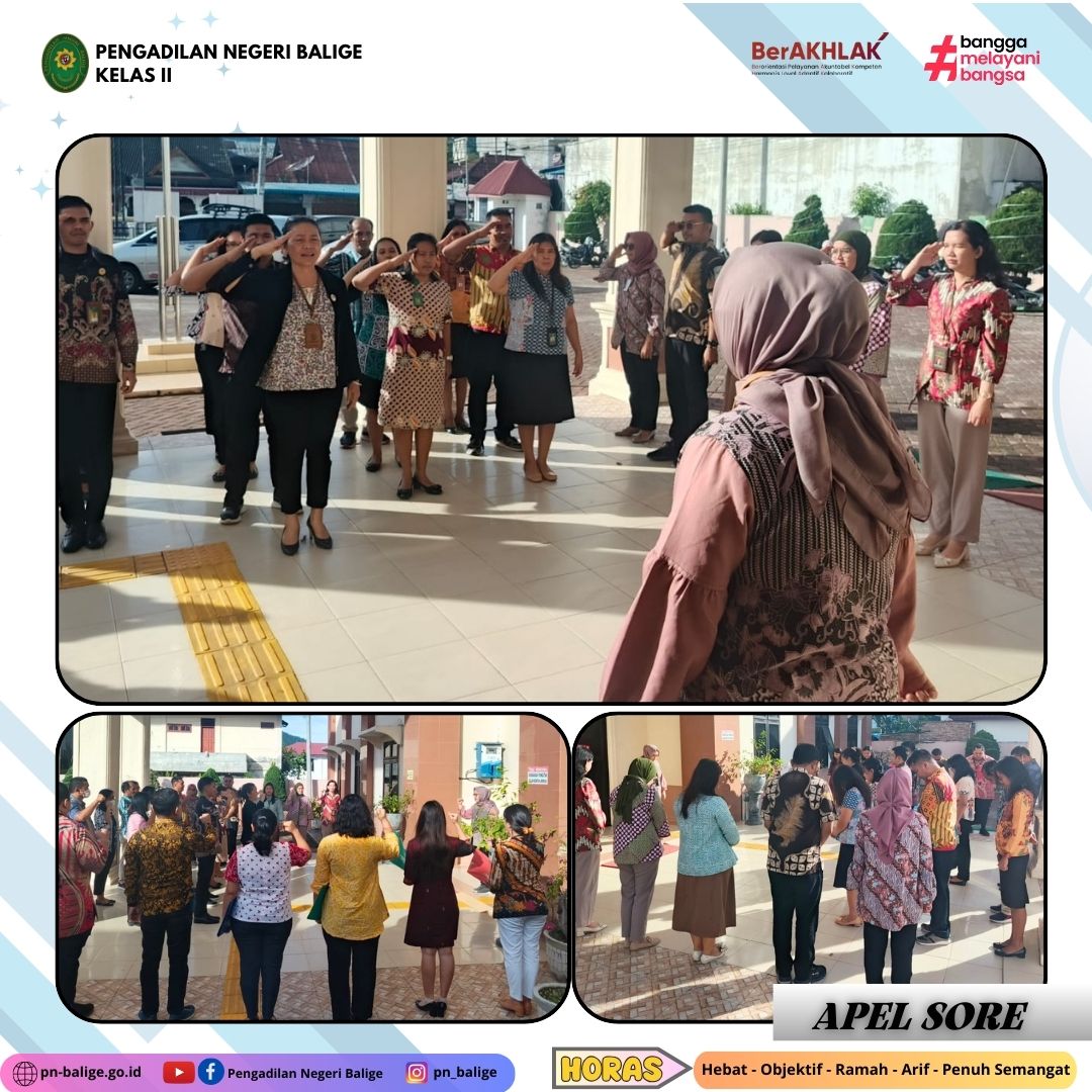 KEGIATAN APEL SORE