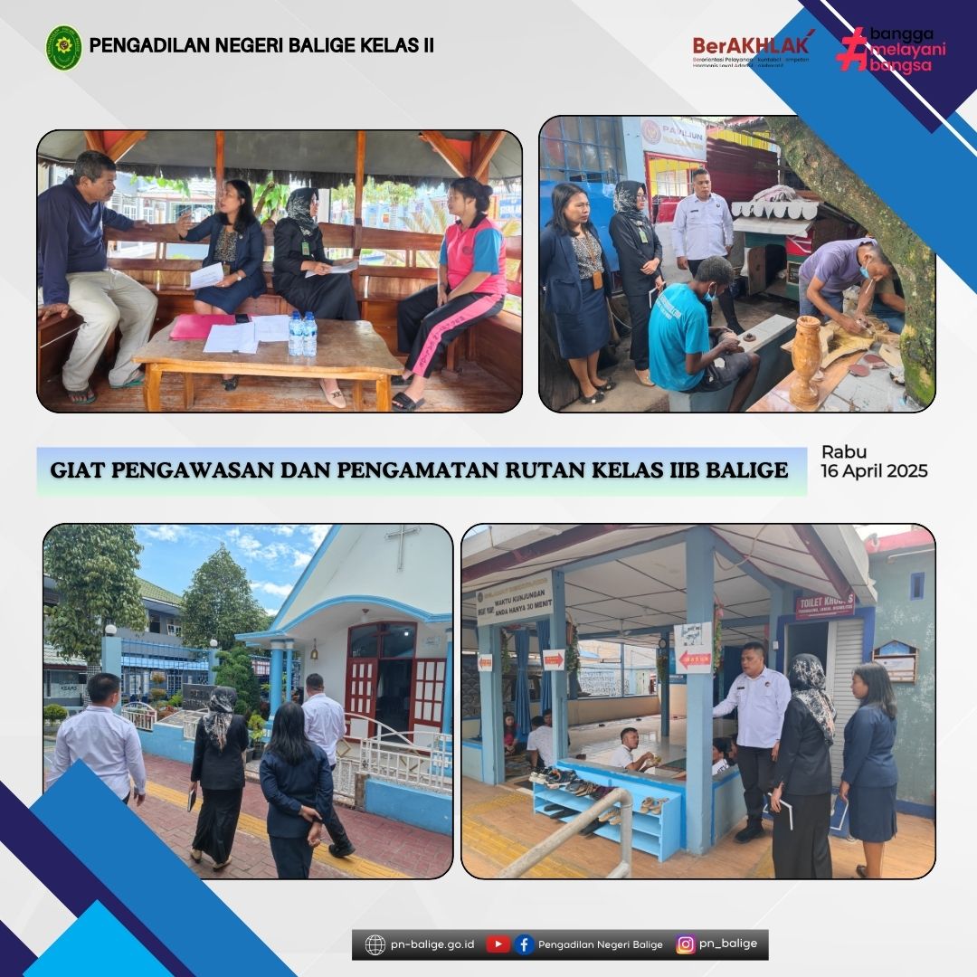 GIAT PENGAWASAN DAN PENGAMATAN DI RUTAN KELAS IIB BALIGE
