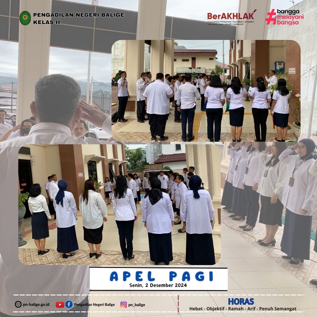 KEGIATAN APEL PAGI