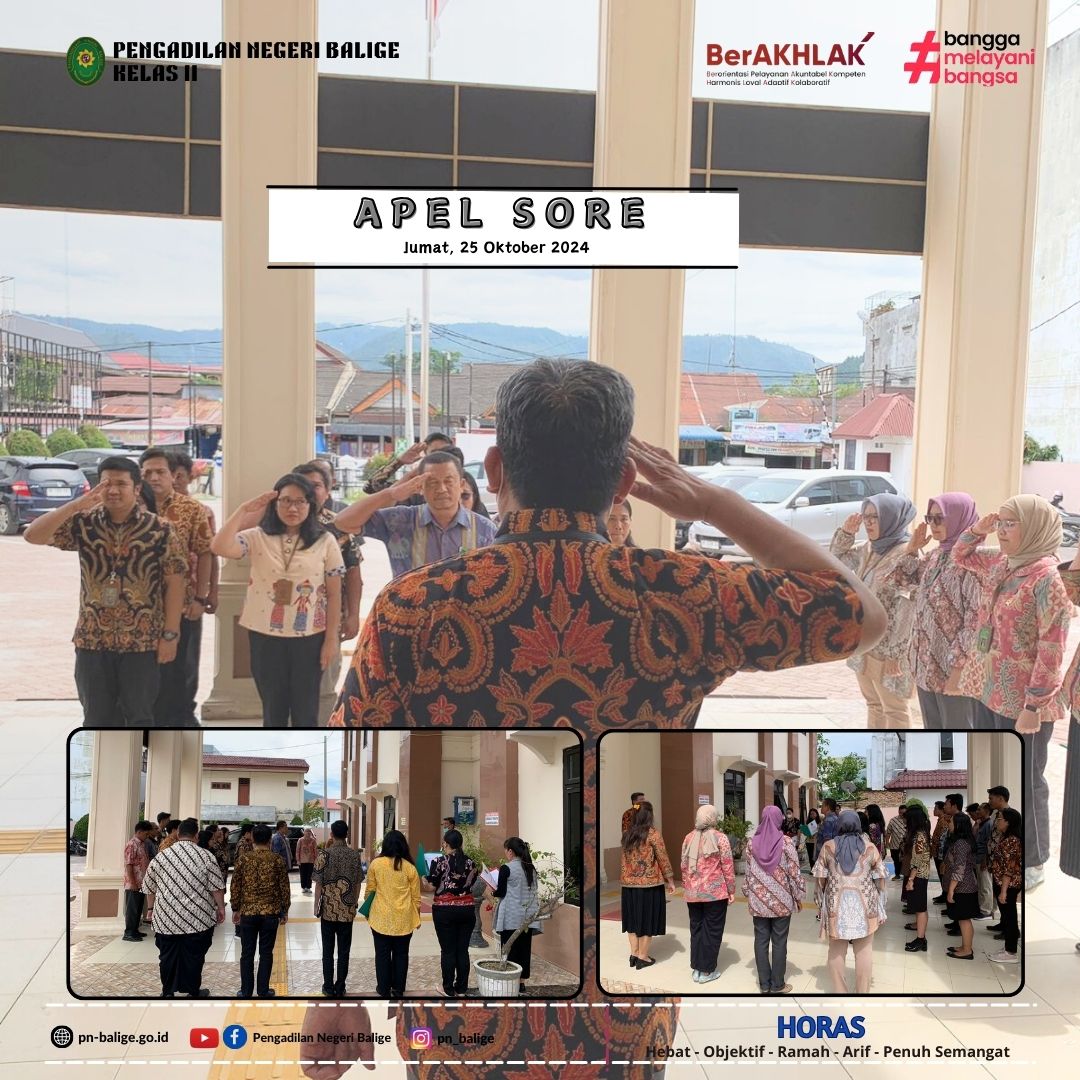 KEGIATAN APEL SORE KEGIATAN APEL SORE