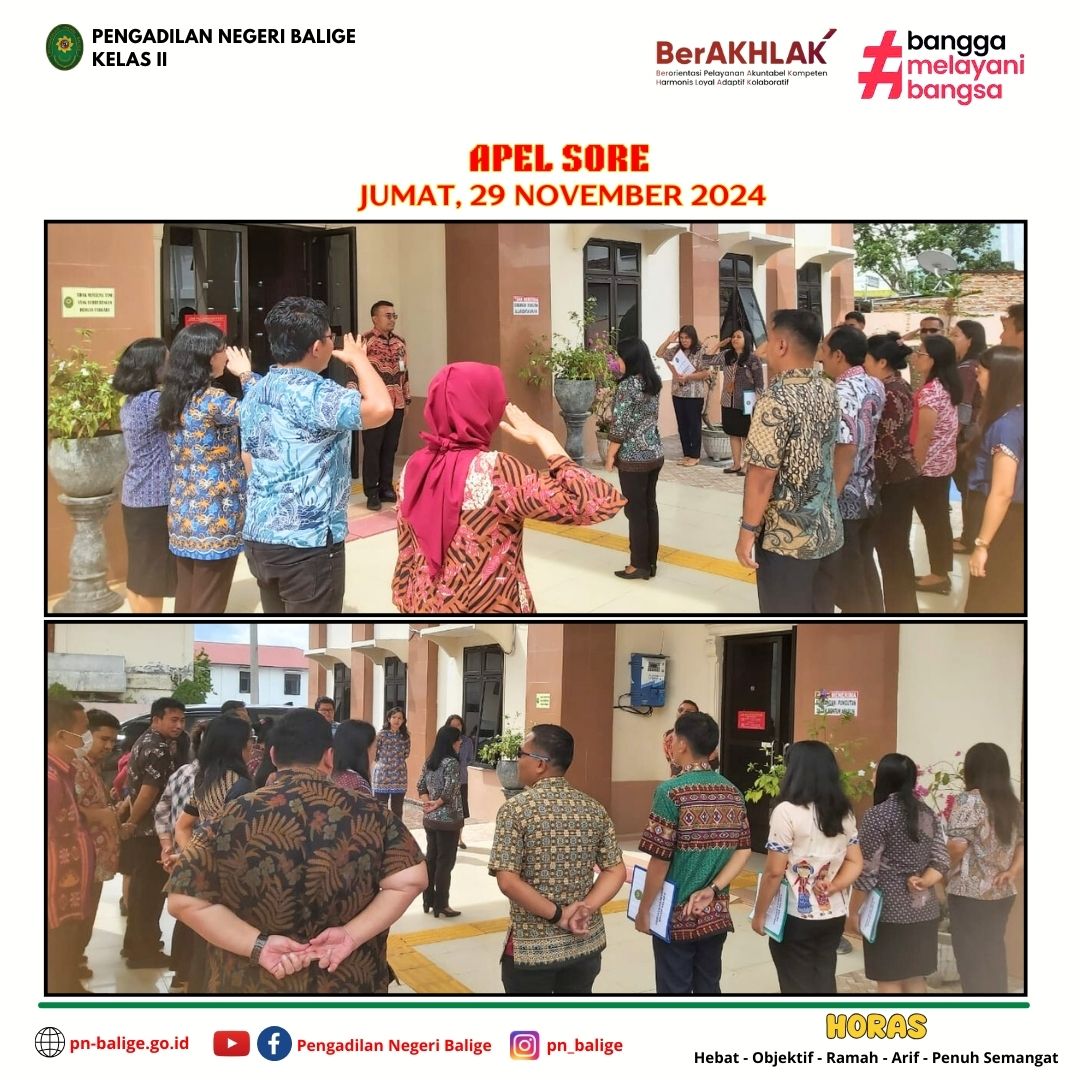 KEGIATAN APEL SORE