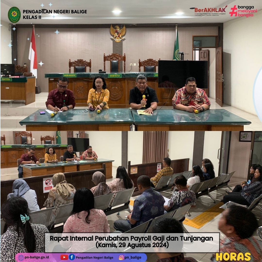 RAPAT INTERNAL PERUBAHAN PAYROLL GAJI DAN TUNJANGAN RAPAT INTERNAL PERUBAHAN PAYROLL GAJI DAN TUNJANGAN