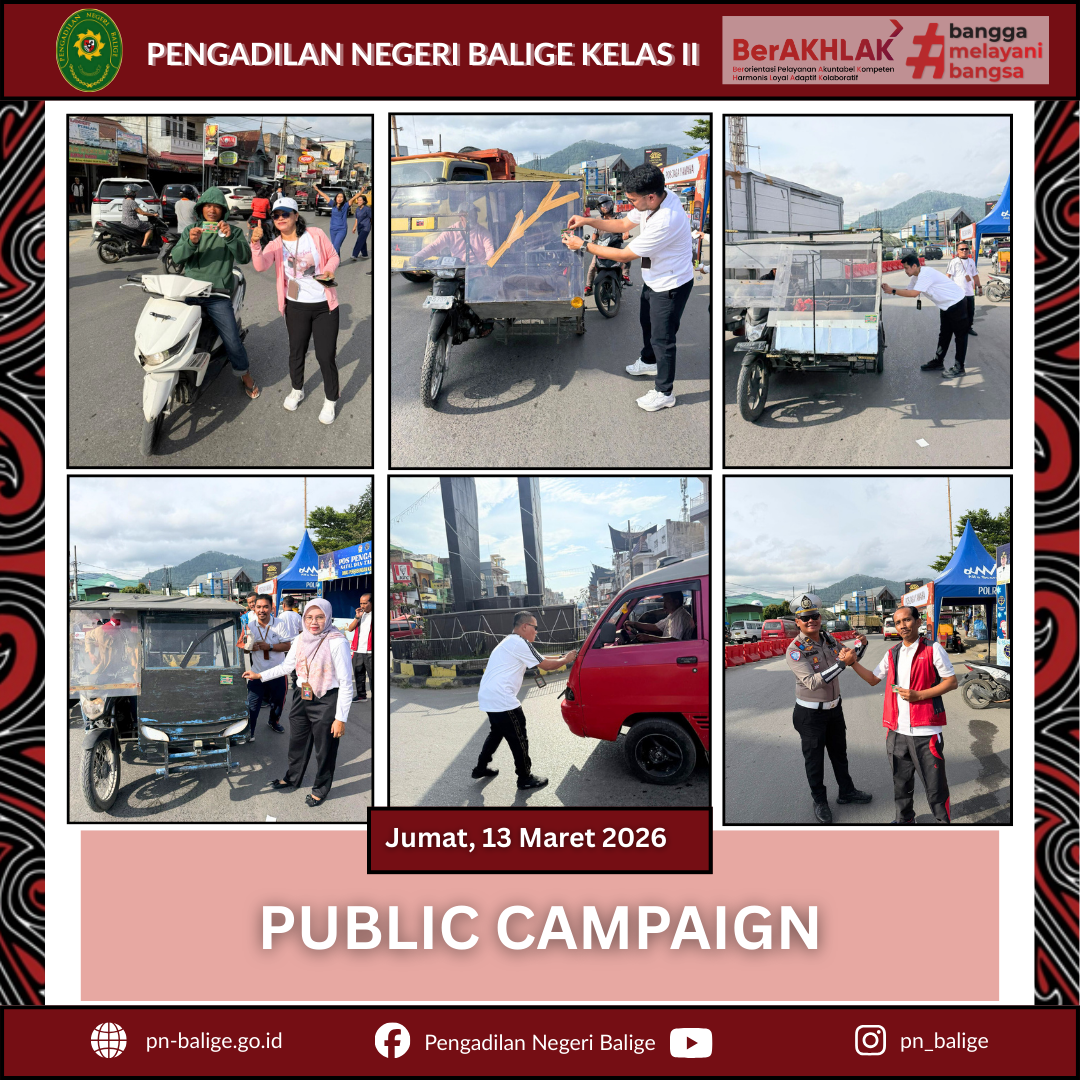 PENGADILAN NEGERI BALIGE MELAKSANAKAN KEGIATAN PUBLIC CAMPAIGN