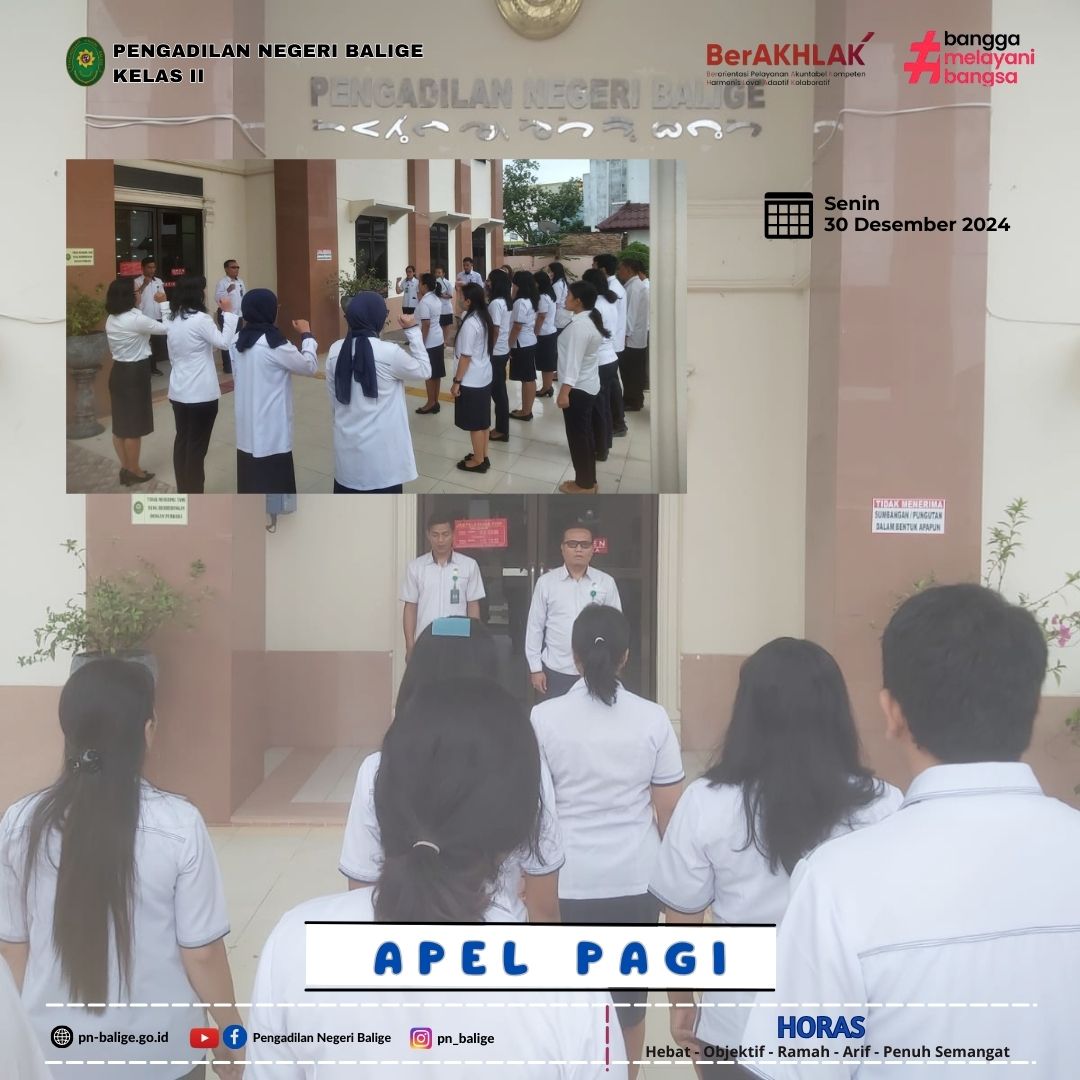 KEGIATAN APEL PAGI