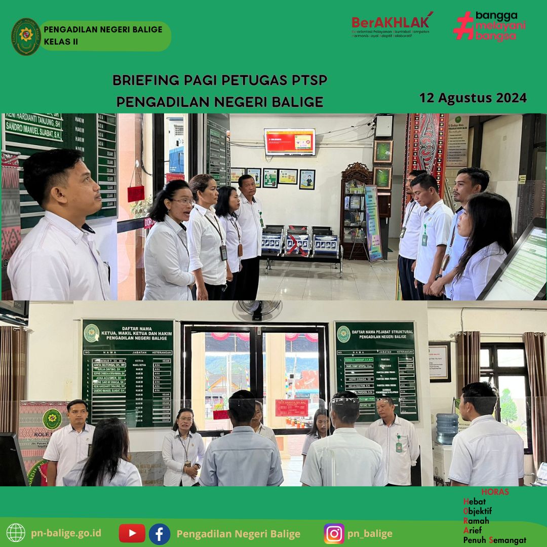 BRIEFING PAGI PTSP - 12 Agustus 2024 BRIEFING PAGI PTSP - 12 Agustus 2024
