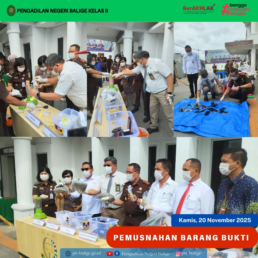 KETUA PENGADILAN NEGERI BALIGE MENGHADIRI KEGIATAN PEMUSNAHAN BARANG BUKTI KETUA PENGADILAN NEGERI BALIGE MENGHADIRI KEGIATAN PEMUSNAHAN BARANG BUKTI