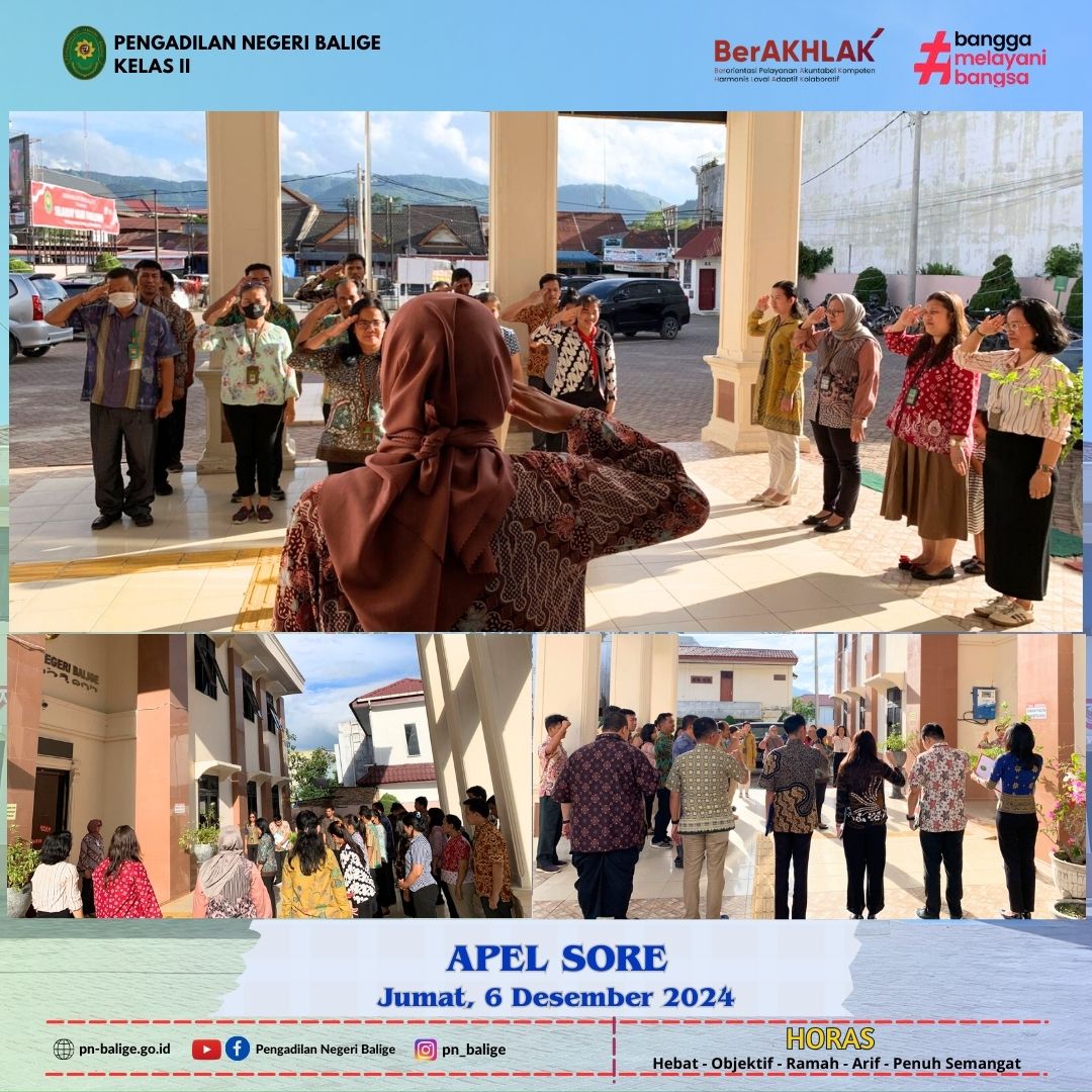 KEGIATAN APEL SORE
