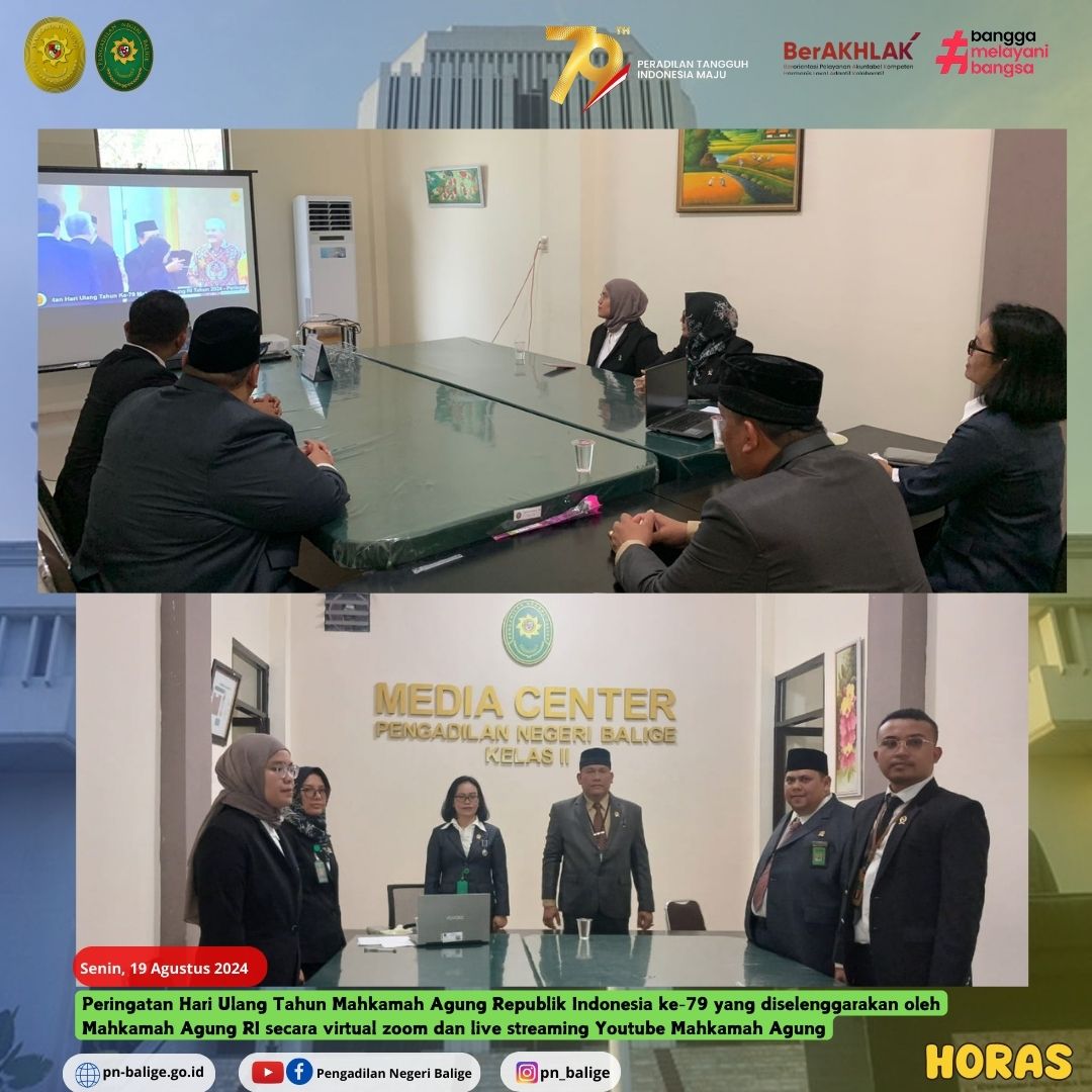 PENGADILAN NEGERI BALIGE MENGIKUTI PERAYAAN PERINGATAN HUT MARI YANG DISELENGGARAKAN OLEH MARI SECARA VIRTUAL ZOOM DAN LIVE STREAMING YOUTUBE MAHKAMAH AGUNG PENGADILAN NEGERI BALIGE MENGIKUTI PERAYAAN PERINGATAN HUT MARI YANG DISELENGGARAKAN OLEH MARI SECARA VIRTUAL ZOOM DAN LIVE STREAMING YOUTUBE MAHKAMAH AGUNG