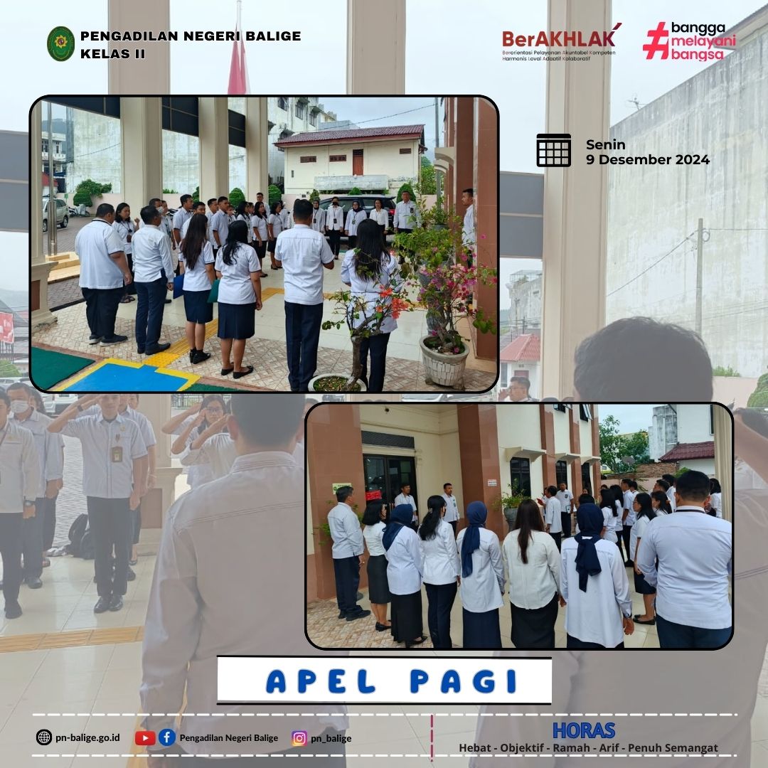 KEGIATAN APEL PAGI
