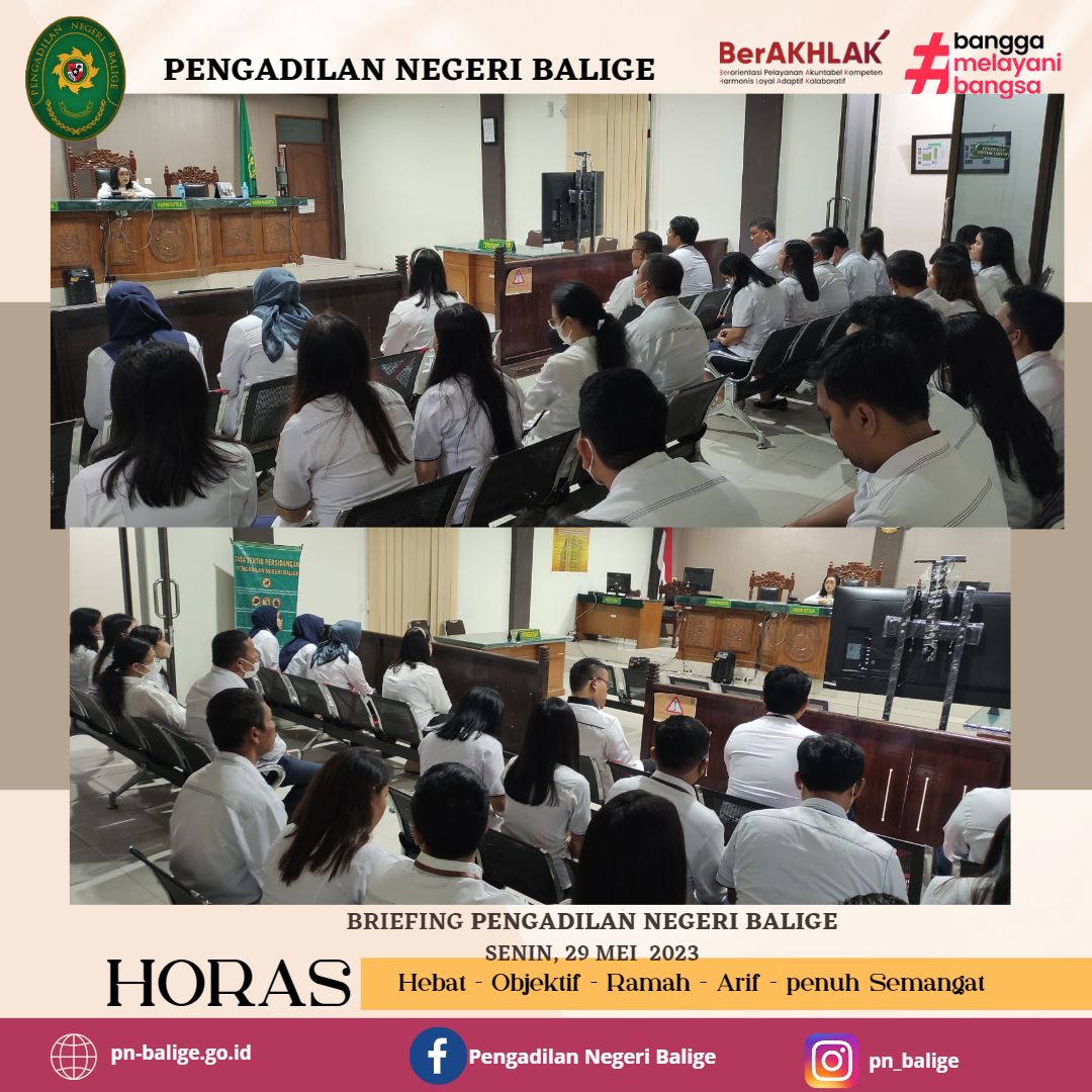BRIEFING PENGADILAN NEGERI BALIGE