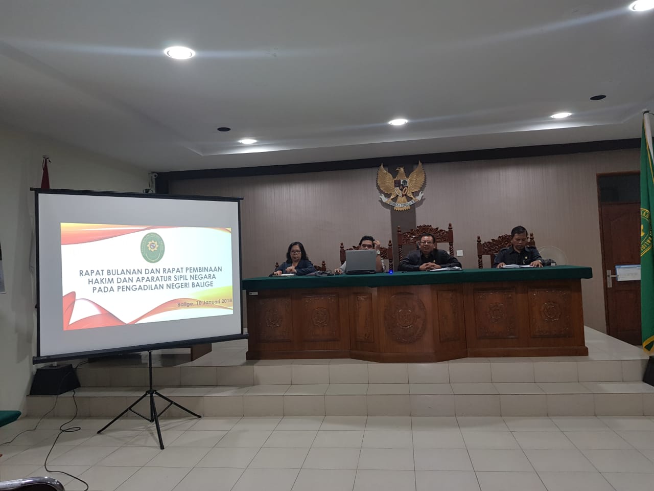 Rapat Bulanan Pengadilan Negeri Balige Bulan Januari Tahun 2019