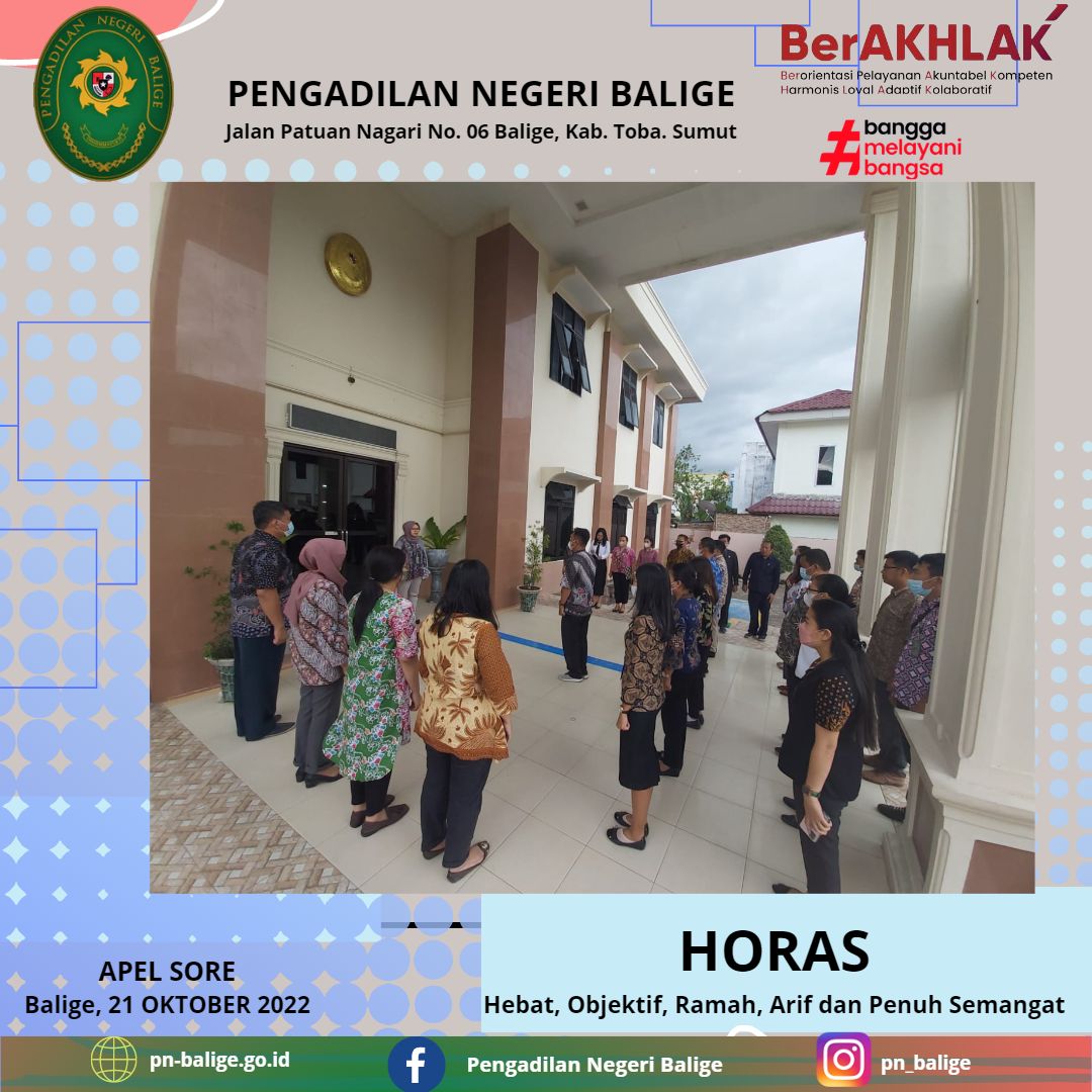 APEL SORE PENGADILAN NEGERI BALIGE