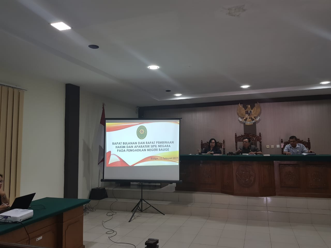 Rapat Bulanan Pengadilan Negeri Balige Pebruari 2019