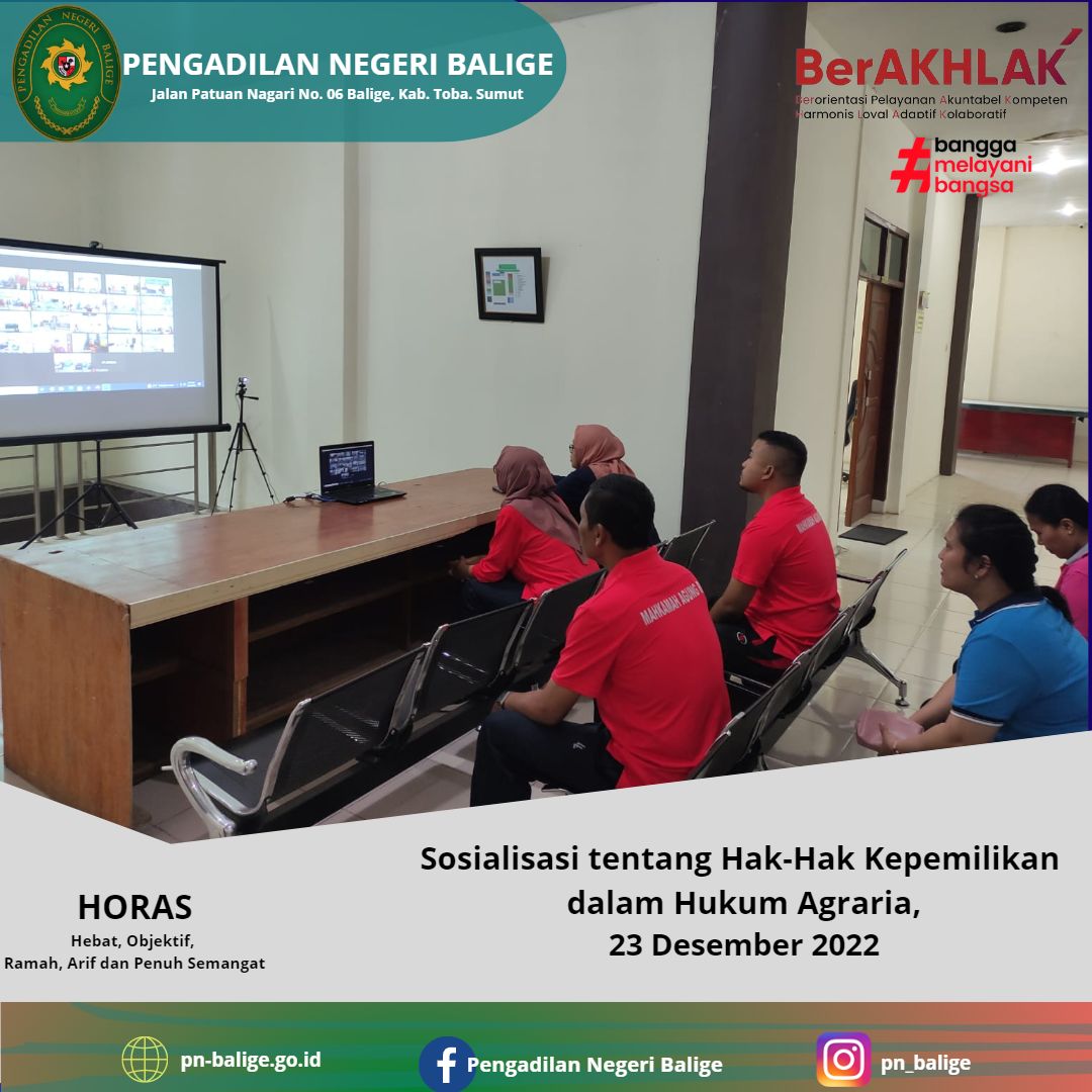 Sosialisasi tentang Hak-Hak Kepemilikan  dalam Hukum Agraria 